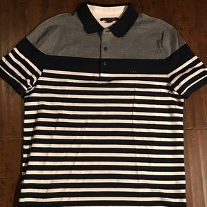 Men’s Michael Kors polo shirt Small navy and white